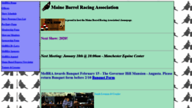 What Mainebarrelracing.com website looked like in 2020 (4 years ago)