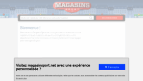 What Magasinsport.net website looked like in 2020 (5 years ago)