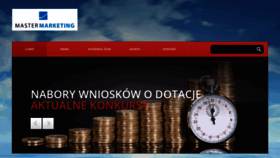 What Master-marketing.pl website looked like in 2020 (4 years ago)