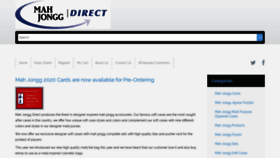 What Mahjonggdirect.com website looked like in 2020 (4 years ago)