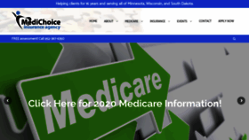 What Medichoiceinsurance.com website looked like in 2020 (4 years ago)