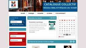 What Mediatheques-niger.org website looked like in 2020 (4 years ago)