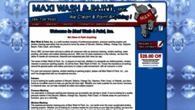 What Maxiwashandpaint.com website looked like in 2020 (4 years ago)