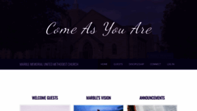 What Marbleumc.org website looked like in 2020 (4 years ago)