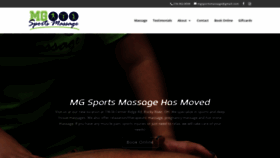 What Mgsportsmassage.com website looked like in 2020 (4 years ago)