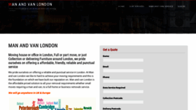What Man-and-van-london.biz website looked like in 2020 (4 years ago)