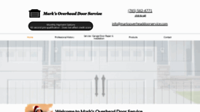 What Marksoverheaddoorservice.com website looked like in 2020 (4 years ago)