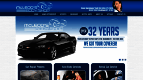 What Mcleodsbodyshop.com website looked like in 2020 (4 years ago)