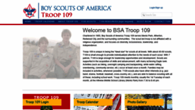 What Mptroop109.com website looked like in 2020 (4 years ago)