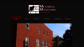 What Mesarosmasonryinc.com website looked like in 2020 (4 years ago)