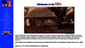 What Matteson.us website looked like in 2020 (4 years ago)