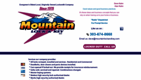 What Mountainlockandkey.com website looked like in 2020 (4 years ago)