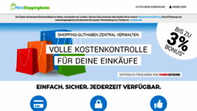 What Meinshoppingkonto.de website looked like in 2020 (4 years ago)