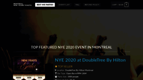 What Montrealnewyearstickets.com website looked like in 2020 (4 years ago)