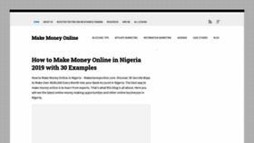 What Makemoneyonline.com.ng website looked like in 2020 (4 years ago)