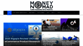 What Moneynomad.com website looked like in 2020 (4 years ago)
