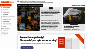 What Mazowieckie.ngo.pl website looked like in 2020 (4 years ago)