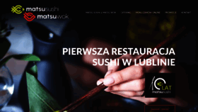 What Matsu-sushi.pl website looked like in 2020 (4 years ago)