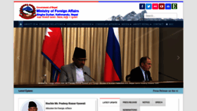 What Mofa.gov.np website looked like in 2020 (4 years ago)