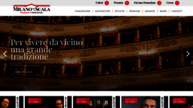 What Milanoperlascala.it website looked like in 2020 (4 years ago)