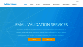 What Mailboxvalidator.com website looked like in 2020 (4 years ago)