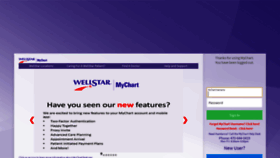 What Mychart.wellstar.org website looked like in 2020 (5 years ago)
