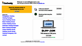 What Myweddingincyprus.com website looked like in 2020 (4 years ago)