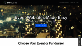 What Myevent.com website looked like in 2020 (4 years ago)