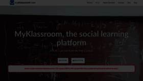 What Myklassroom.com website looked like in 2020 (4 years ago)