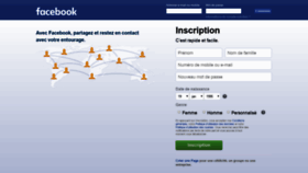 What M.facebook.fr website looked like in 2020 (4 years ago)