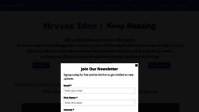 What Mrvyasidea.com website looked like in 2020 (4 years ago)