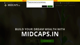 What Midcaps.in website looked like in 2020 (4 years ago)