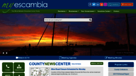 What Myescambia.com website looked like in 2020 (5 years ago)