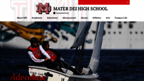 What Materdei.org website looked like in 2020 (4 years ago)