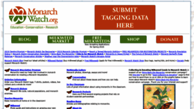 What Monarchwatch.org website looked like in 2020 (4 years ago)