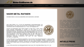 What Meine-goldbarren.de website looked like in 2020 (4 years ago)