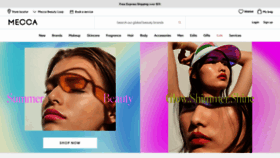 What Meccabeauty.co.nz website looked like in 2020 (4 years ago)