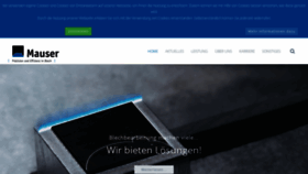 What Mauser-blechtechnik.de website looked like in 2020 (4 years ago)