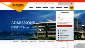 What Manipaldubai.com website looked like in 2020 (4 years ago)