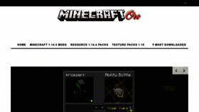 What Minecraftore.com website looked like in 2020 (4 years ago)