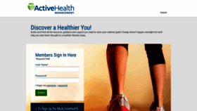 What Myactivehealth.com website looked like in 2020 (4 years ago)