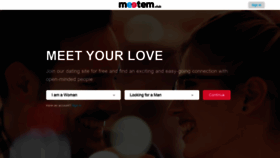 What Meetemclub.com website looked like in 2020 (4 years ago)