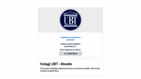 What Moodle.ubt-uni.net website looked like in 2020 (4 years ago)
