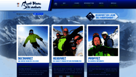 What Montblanc-skiventure.com website looked like in 2020 (4 years ago)