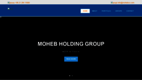 What Mohebholding.com website looked like in 2020 (4 years ago)