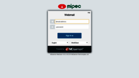 What Mail.mipec.com.vn website looked like in 2020 (4 years ago)