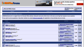 What Msofficeforums.com website looked like in 2020 (4 years ago)