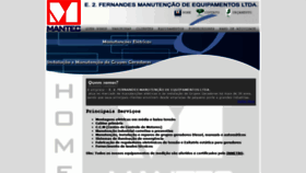 What Manteceletrica.com.br website looked like in 2020 (4 years ago)