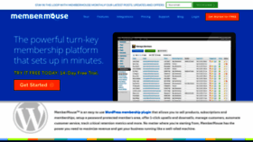 What Membermouse.com website looked like in 2020 (4 years ago)