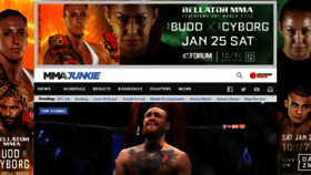 What Mmajunkie.usatoday.com website looked like in 2020 (4 years ago)